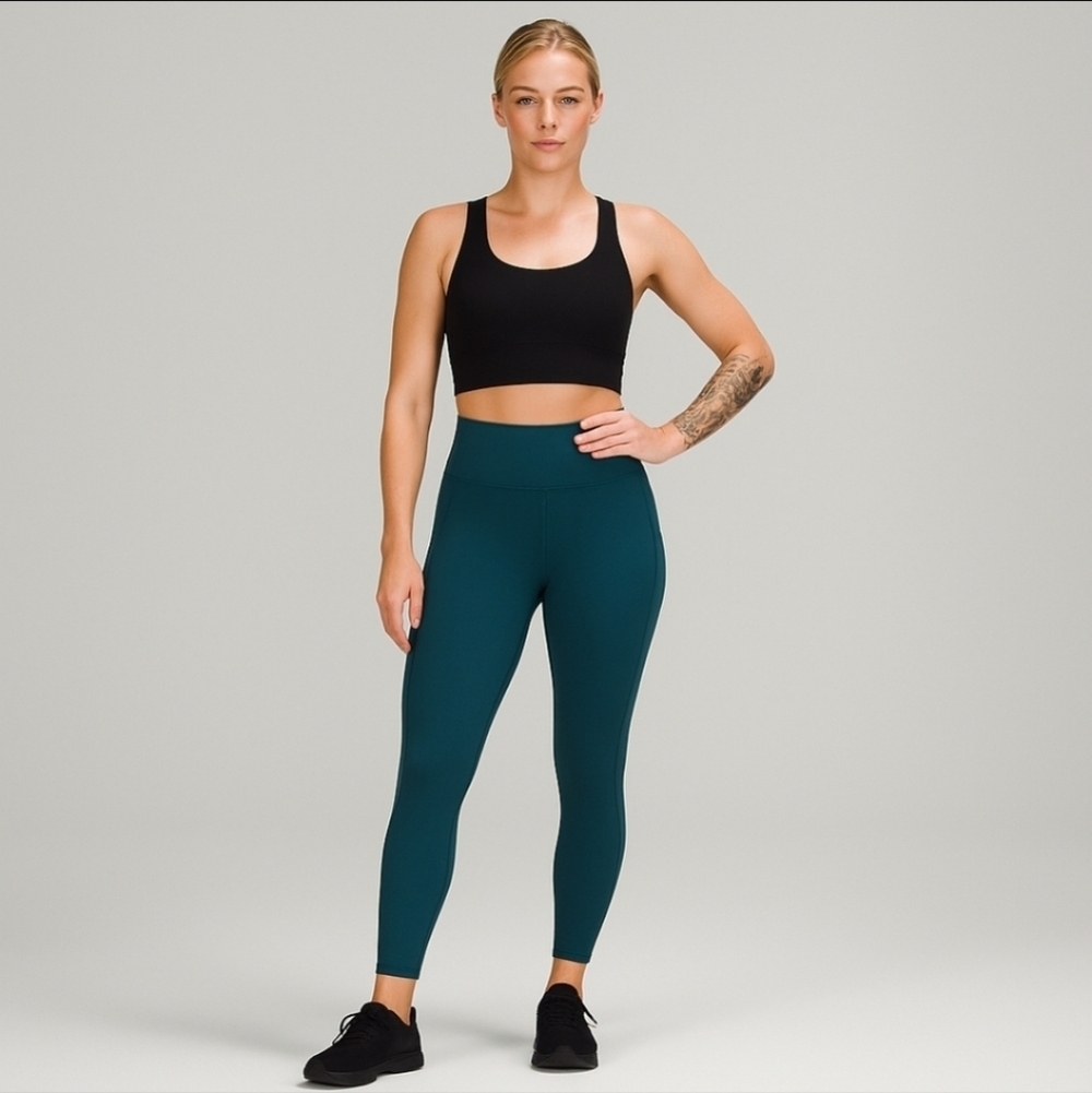 Lululemon Run The Day 7/8 Tight sz 4 Submarine Black